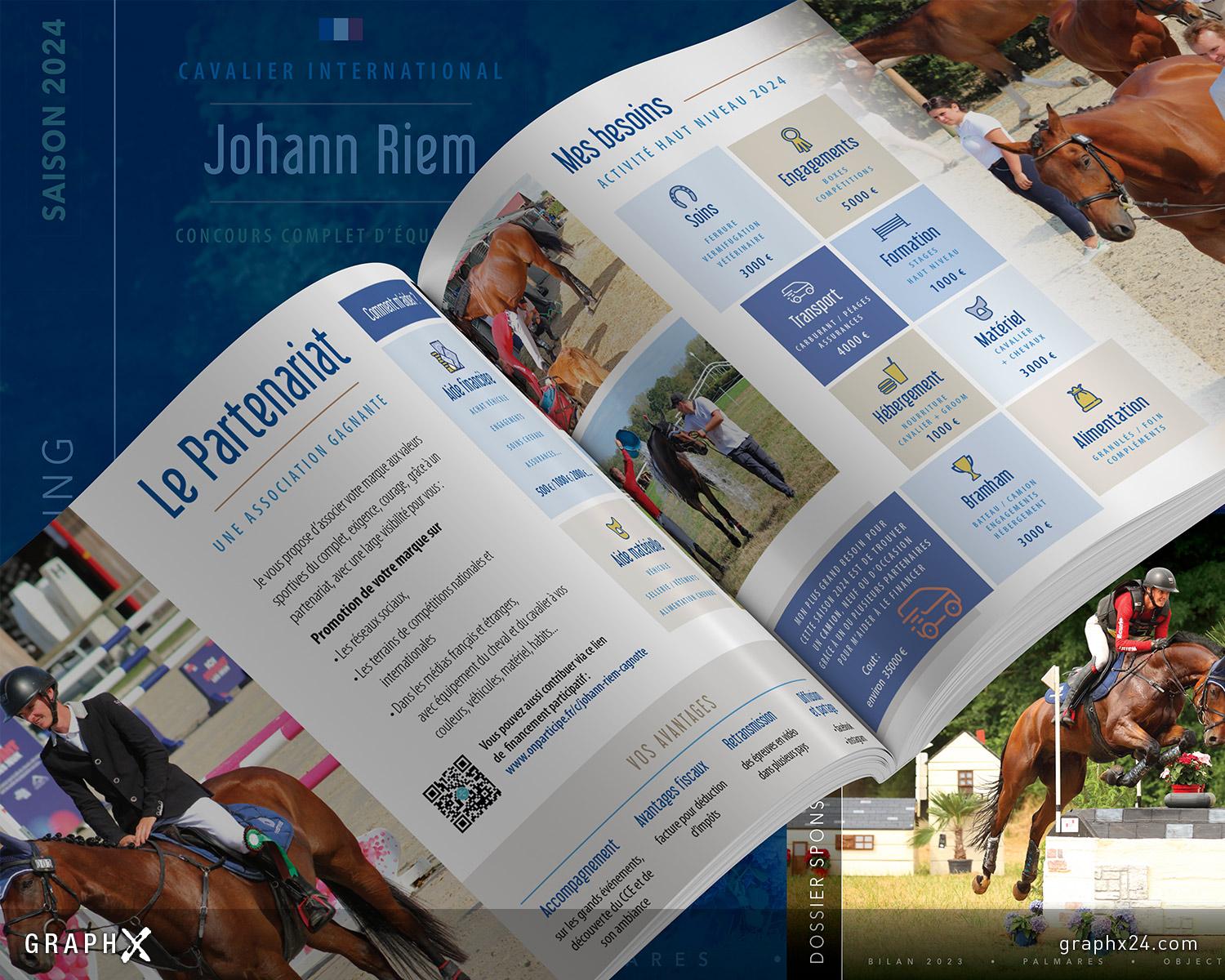Brochure sponsoring cavalier international de complet